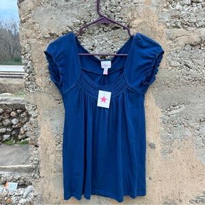 Vintage Y2K babydoll waist blouse twilight Bella swan core‎ flutter top